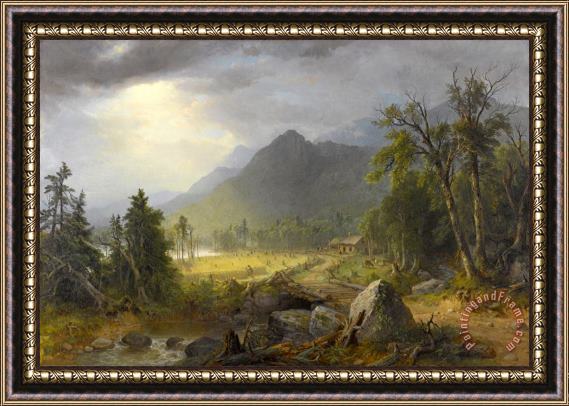 Asher Brown Durand The First Harvest in The Wilderness Framed Print