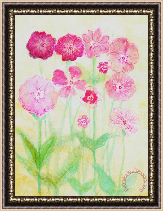Ashleigh Dyan Moore Pink Flowers Framed Print