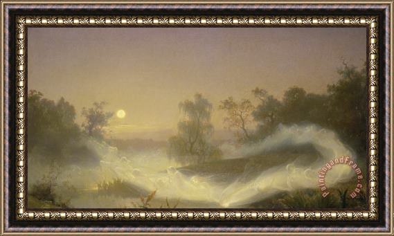 August Malmstrom Dancing Fairies Framed Painting