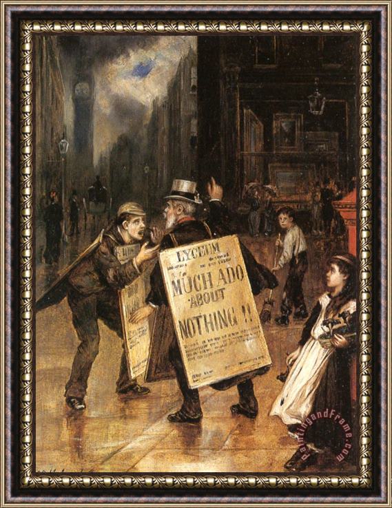 Augustus Edwin Mulready Much Ado About Nothing Framed Print