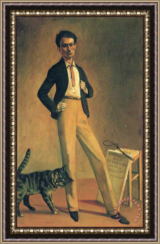 Balthasar Klossowski De Rola Balthus The King of Cats 1935 Framed Print