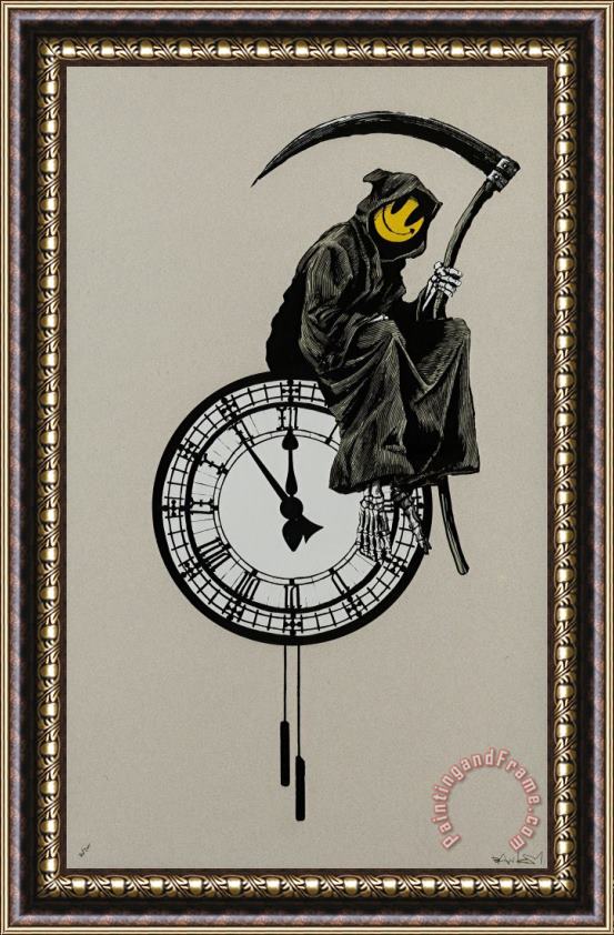 Banksy Grin Reaper, 2005 Framed Painting