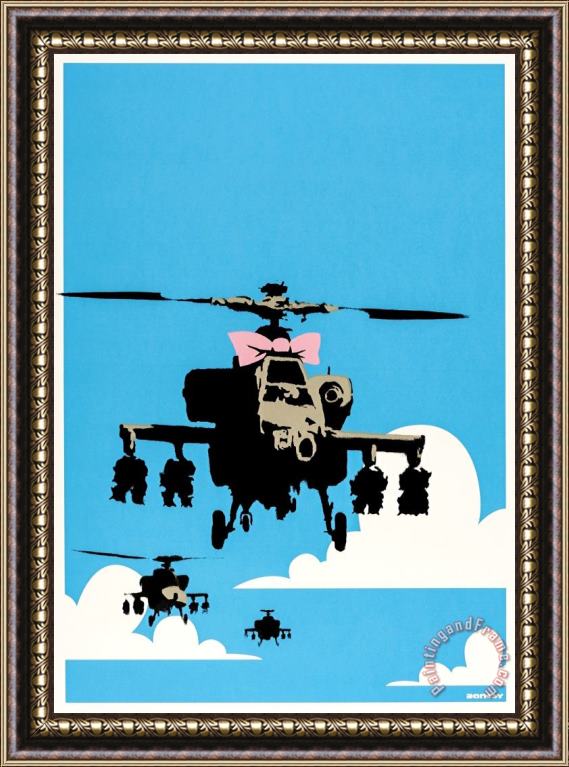 Banksy Happy Choppers, 2003 Framed Painting