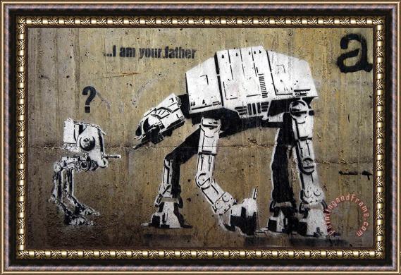 Banksy I Am Your Father Framed Painting