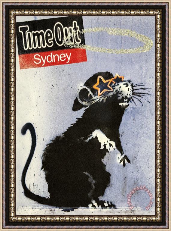 Banksy Time Out Sydney, 2010 Framed Print