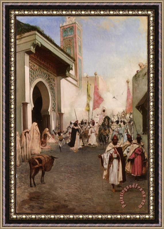 Benjamin Jean Joseph Constant Entrance of Mohammed II Into Constantinople Framed Painting