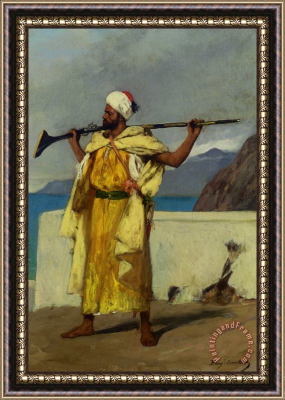 Benjamin Jean Joseph Constant The Watchful Guard Framed Painting