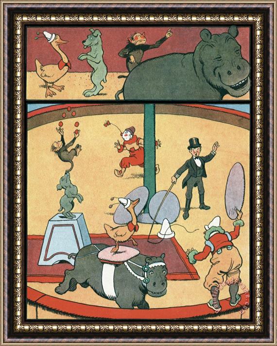Benjamin Rabier Animal Circus Framed Print