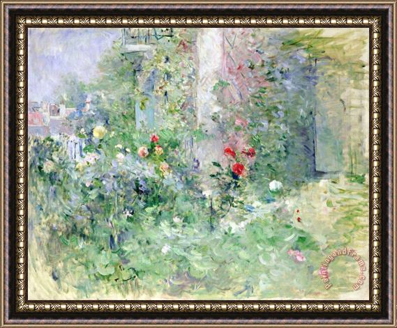 Berthe Morisot The Garden at Bougival Framed Painting
