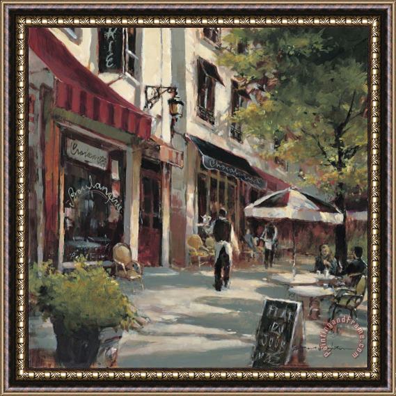 brent heighton Boulevard Cafe Framed Painting