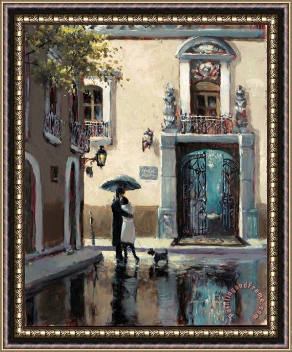 brent heighton Boulevard Hotel Framed Print