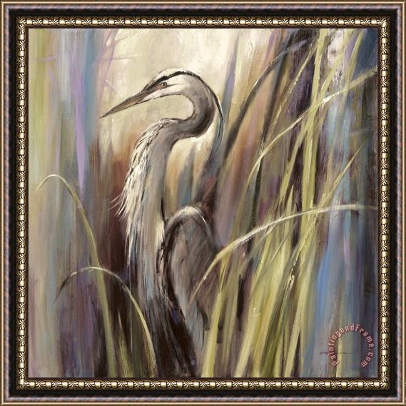 Brent Heighton Coastal Heron Framed Painting