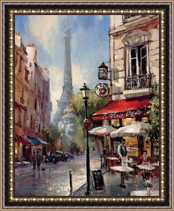 brent heighton Tour De Eiffel View Framed Painting