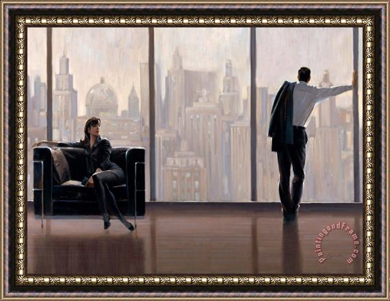 brent lynch New York State of Mind Framed Painting