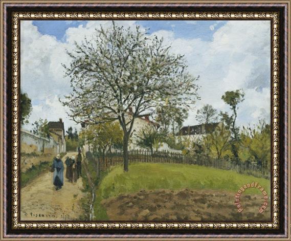 Camille Pissarro Landscape in Louveciennes Framed Print
