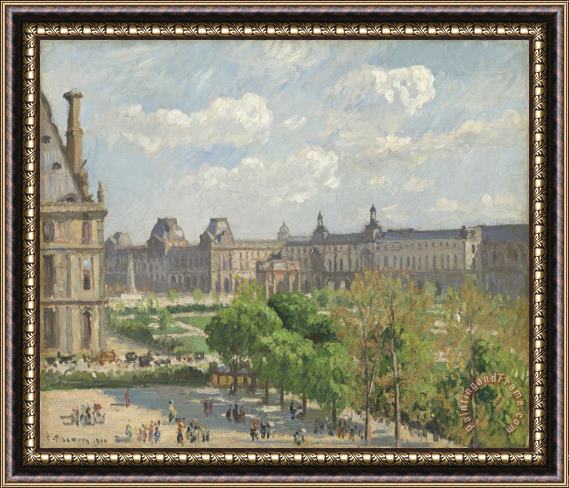 Camille Pissarro Place Du Carrousel, Paris Framed Print