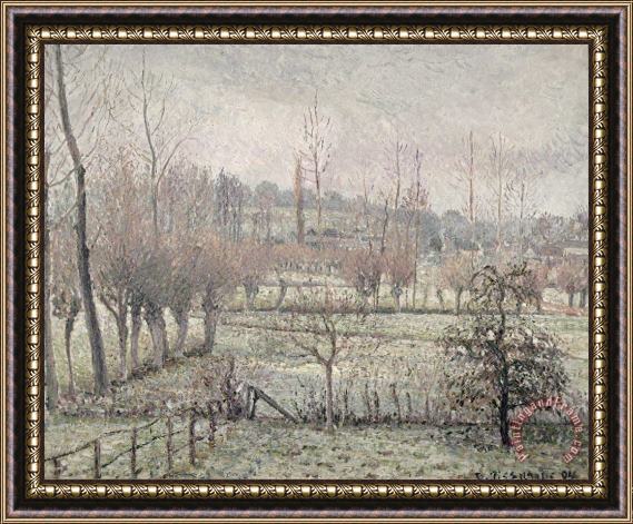 Camille Pissarro Snow Effect at Eragny Framed Painting
