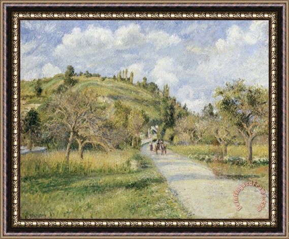 Camille Pissarro The Highway (la Cote Du Valhermeil, Auvers Sur Oise) Framed Print
