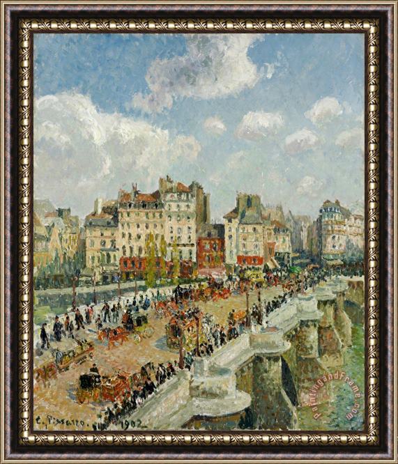 Camille Pissarro The Pont Neuf Framed Painting