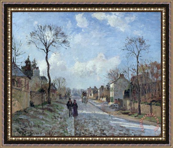 Camille Pissarro The Road to Louveciennes Framed Print