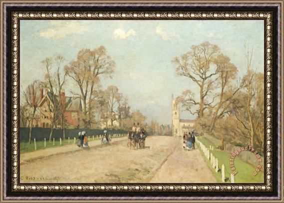 Camille Pissarro The Road to Sydenham Framed Print