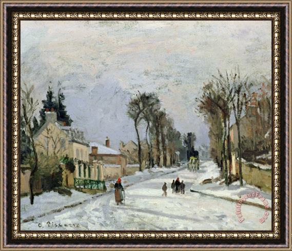 Camille Pissarro The Versailles Road at Louveciennes Framed Print