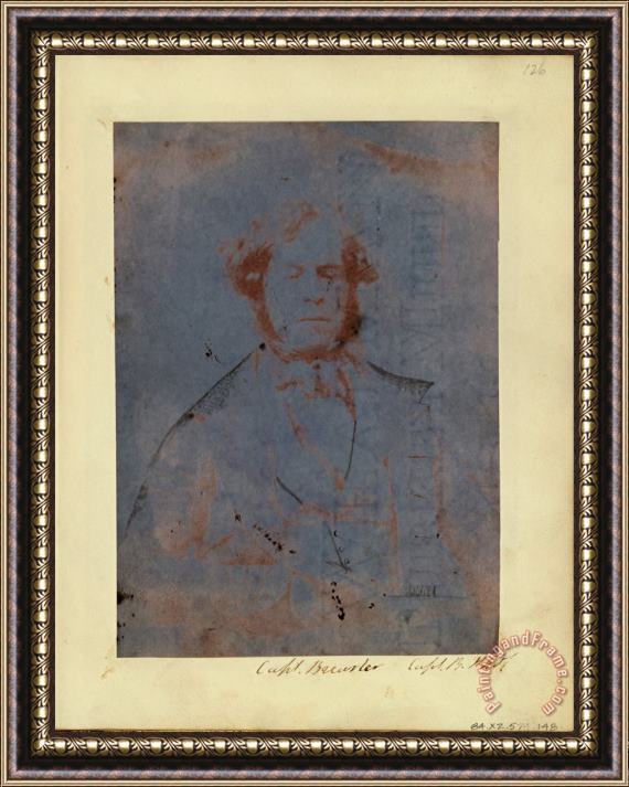 Capt. Henry Craigie Brewster (self Portrait of Henry Craigie Brewster) Framed Painting