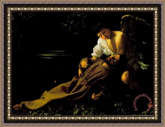 Caravaggio St Francis Framed Print