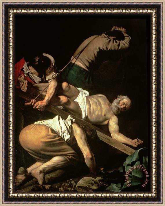 Caravaggio The Crucifixion of St Peter Framed Print