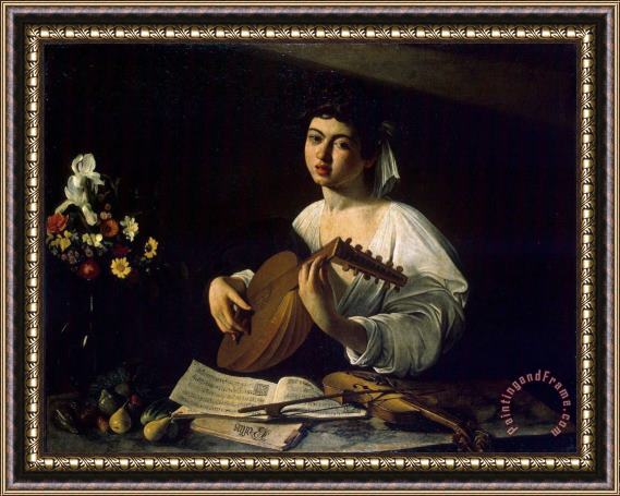 Caravaggio The Lute Player Framed Print