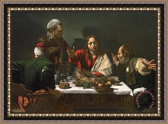 Caravaggio The Supper at Emmaus Framed Print