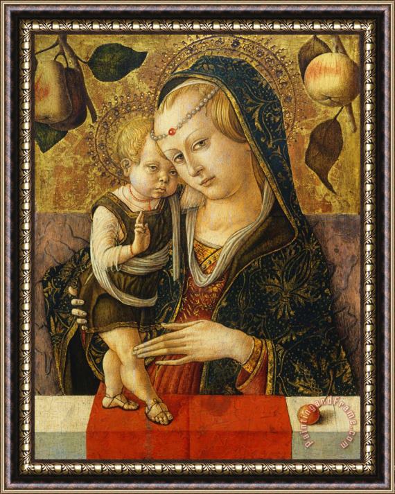 Carlo Crivelli Madonna And Child Framed Painting