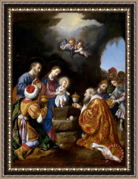 Carlo Dolci Adoration of The Magi Framed Painting