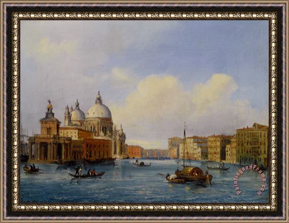 Carlo Grubacs Santa Maria Della Salute Venice Framed Painting