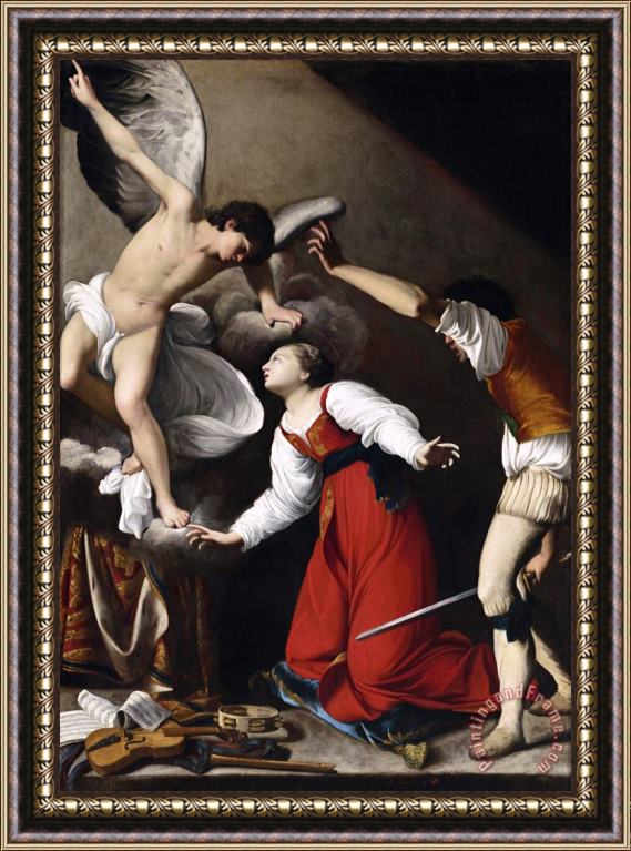 Carlo Saraceni The Martyrdom of Saint Cecelia Framed Print