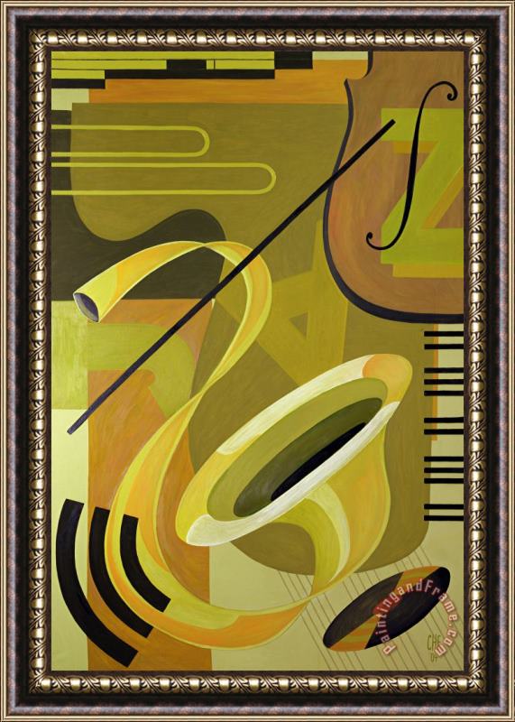 Carolyn Hubbard-Ford Jazz Framed Painting
