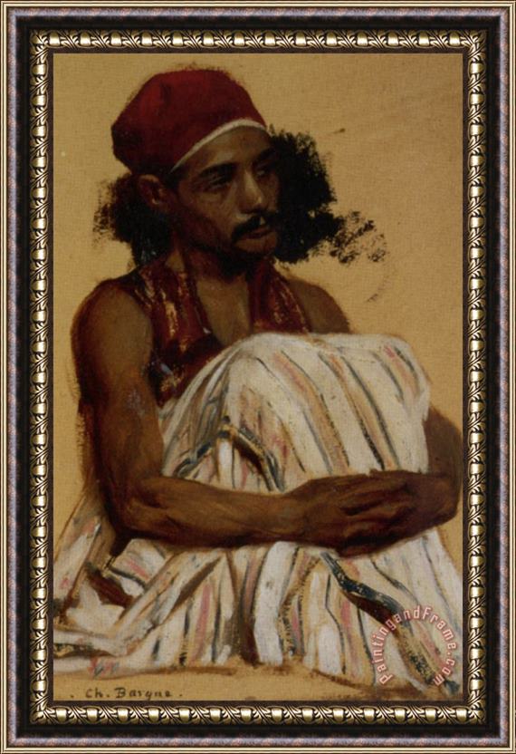Charles Bargue Study of an Arab Framed Painting