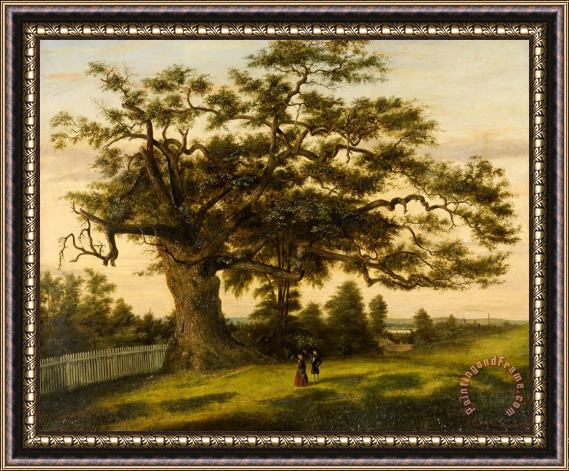 Charles De Wolf Brownell Charter Oak Framed Painting