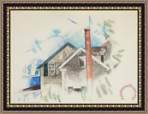Charles Demuth Houses, 1918 Framed Print Charles Demuth Houses, 1918 Framed Print