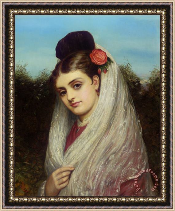 Charles Sillem Lidderdale The Young Bride Framed Painting