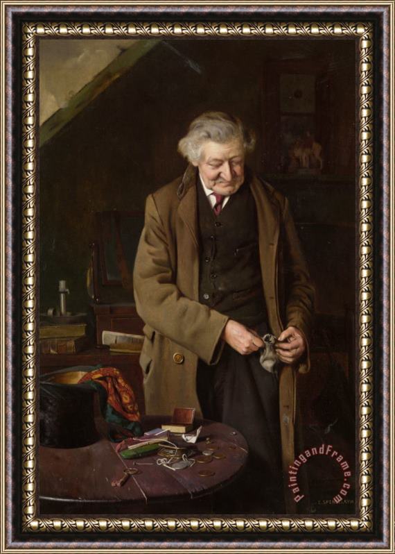 Charles Spencelayh The Cause of All The Trouble Framed Painting