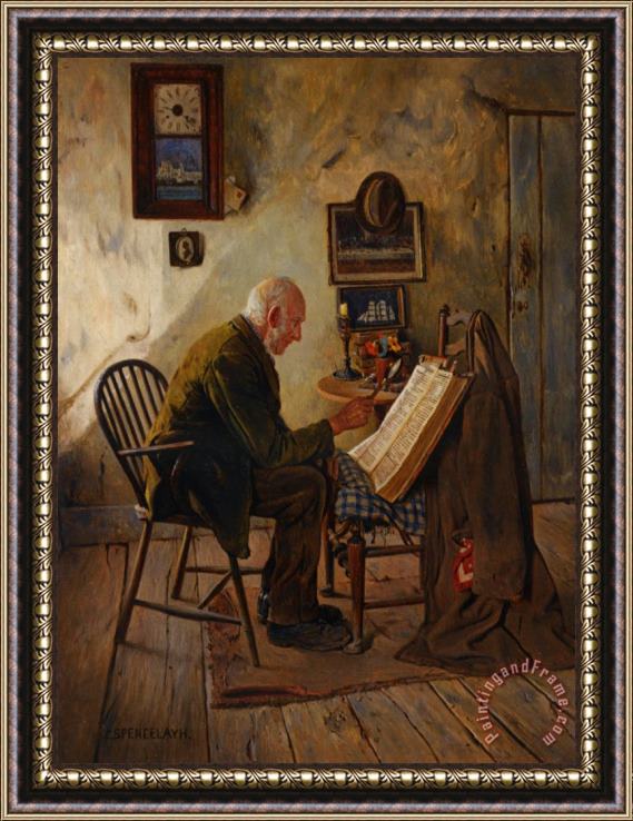 Charles Spencelayh The Morning Chapter Framed Painting