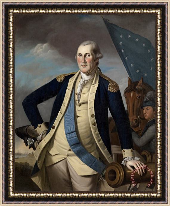 Charles Willson Peale George Washington Framed Painting