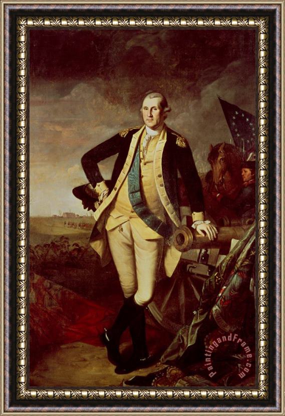 Charles Willson Peale Portrait of George Washington Framed Painting