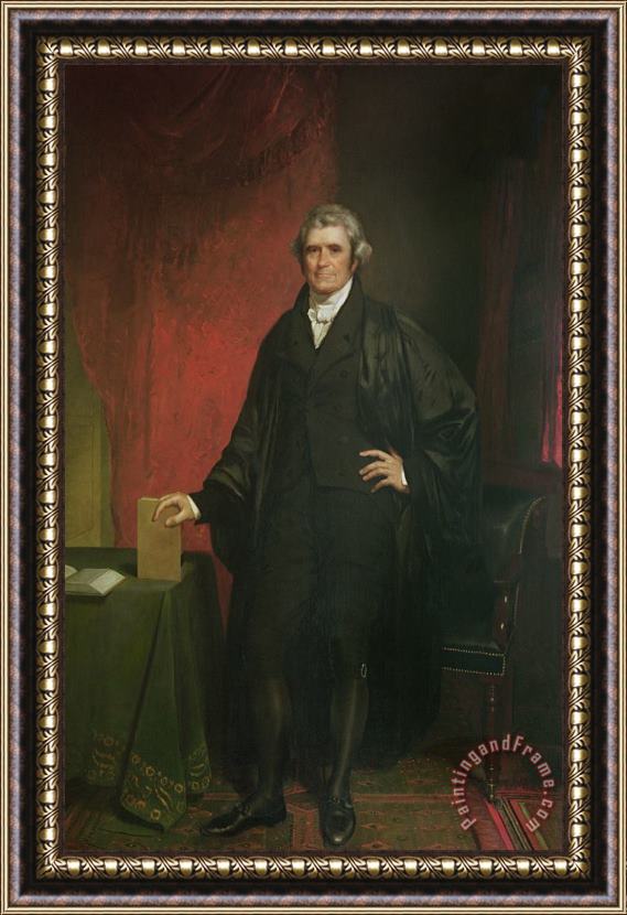 Chester Harding Chief Justice Marshall Framed Painting