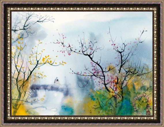 Chi Wen Lovers at Chi Tou Framed Print