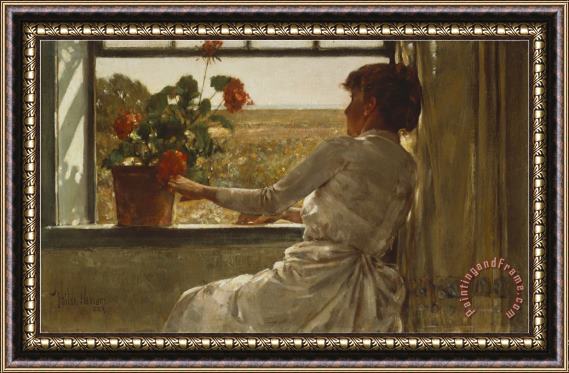 Childe Hassam Summer Evening 1886 Framed Painting