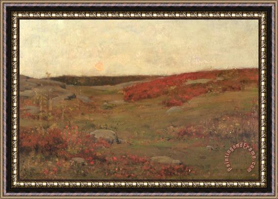 Childe Hassam Sunrise in Autumn Framed Painting