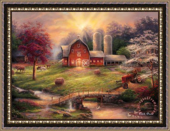 Chuck Pinson Anticipation Of The Day Ahead Framed Painting