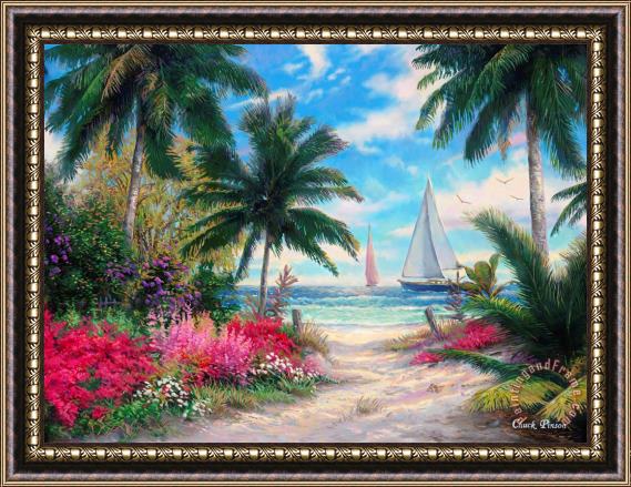 Chuck Pinson Sea Breeze Trail Framed Painting